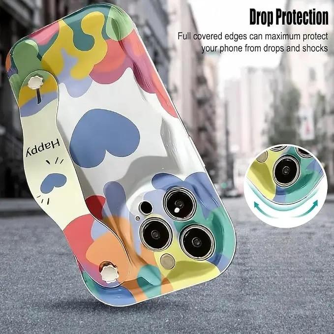 Colorful Heart Print Iphone Case phone case, view 5