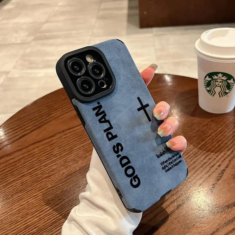 God'S Plan Suede Phone Case phone case, view 2