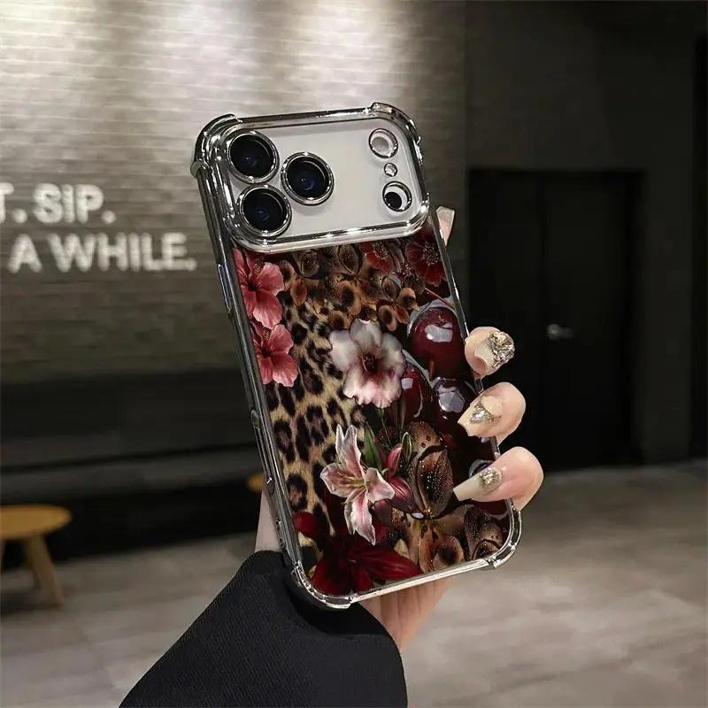 Leopard Floral Phone Case phone case, view 1