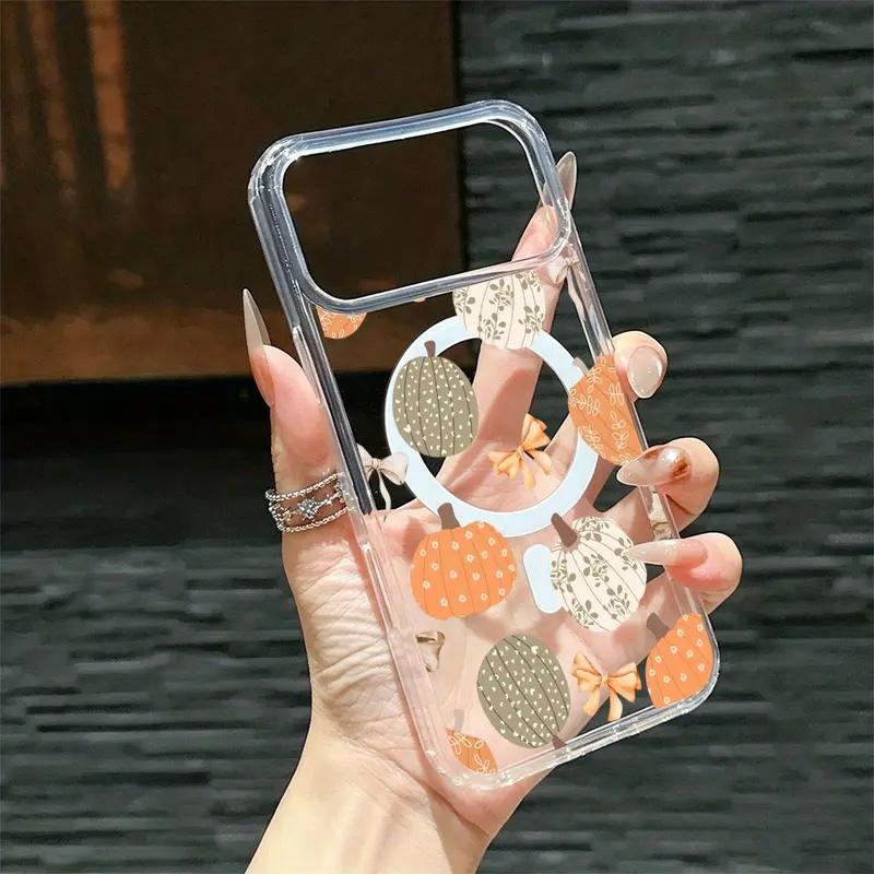 Fall Pumpkin Iphone Case phone case, view 4
