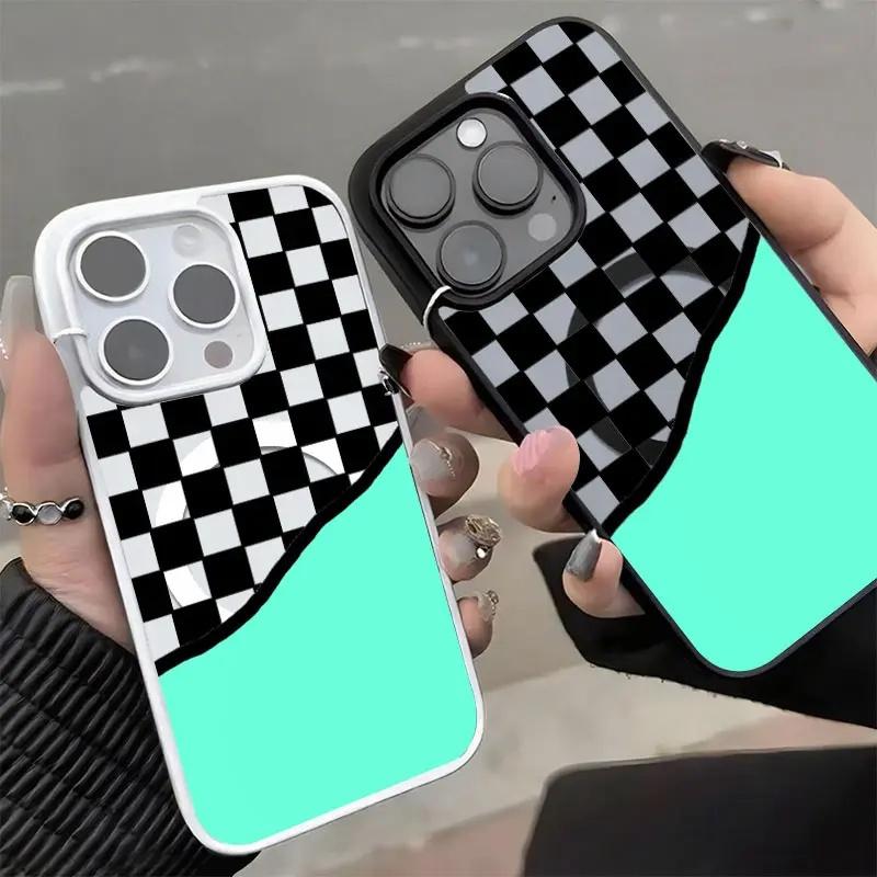 Checkerboard Phone Case phone case, view 4