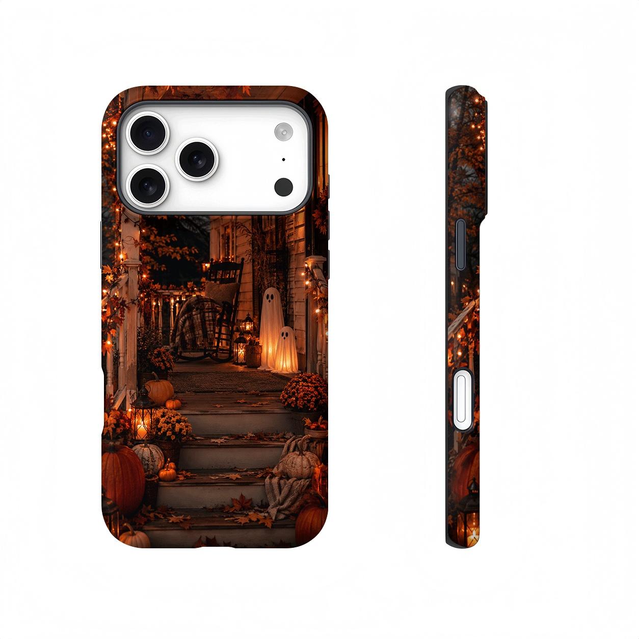 Halloween Porch Ghost Pumpkin Magnetic Compatible phone case, view 1