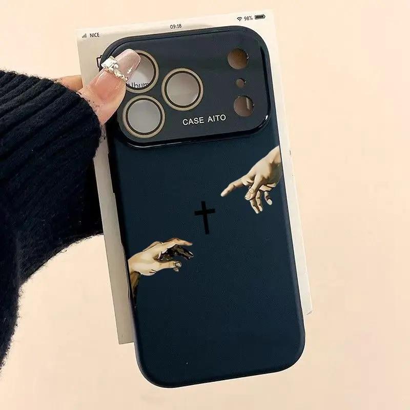 Creation Of Adam Hands Phone Case — Edition 7377 phone case, view 15
