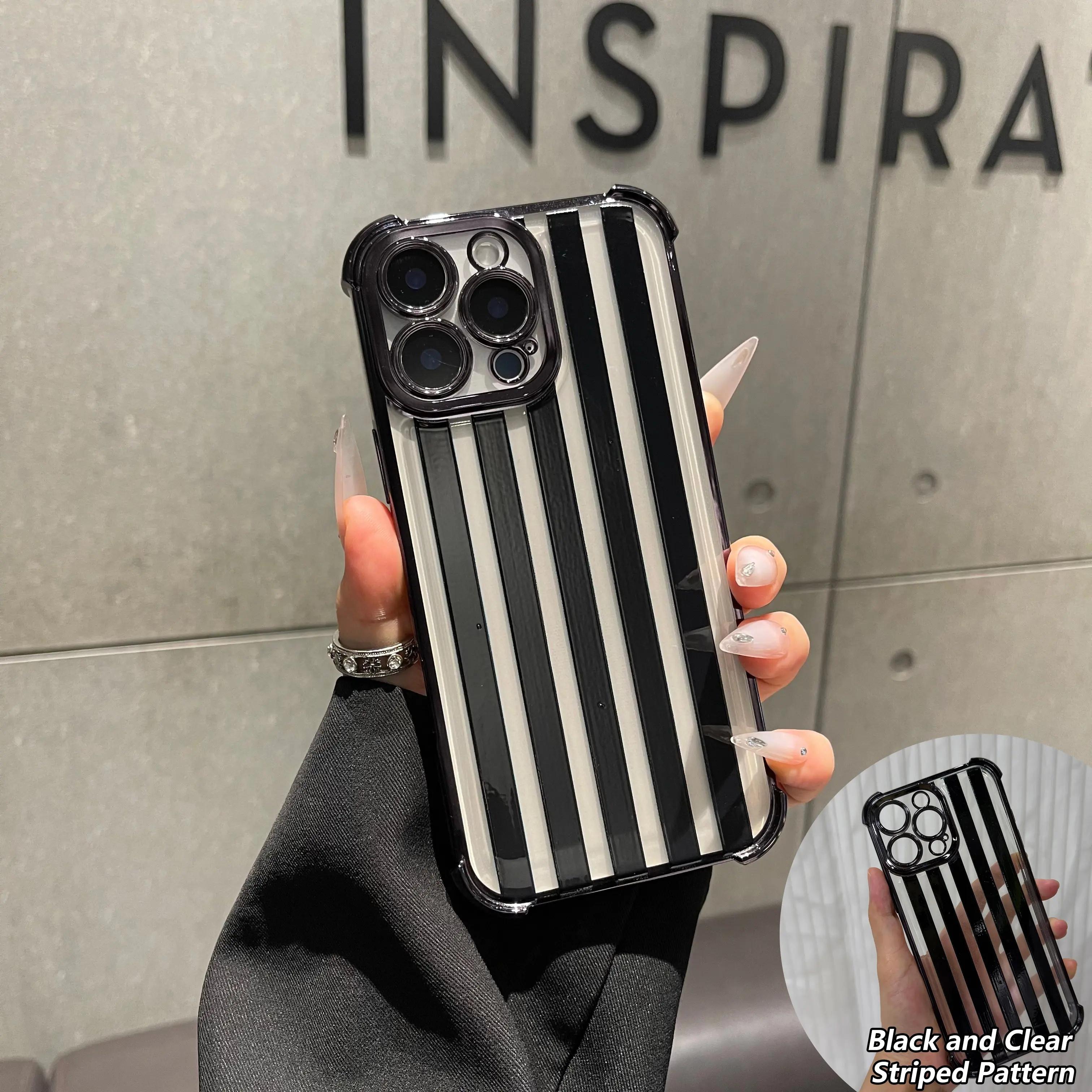 Black Clear Checkerboard phone case, view 1
