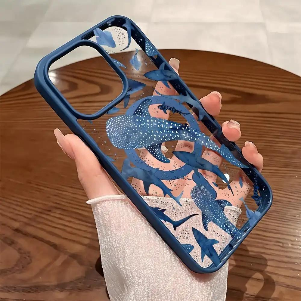 Blue Magnetic Clear Iphone Case phone case, view 10