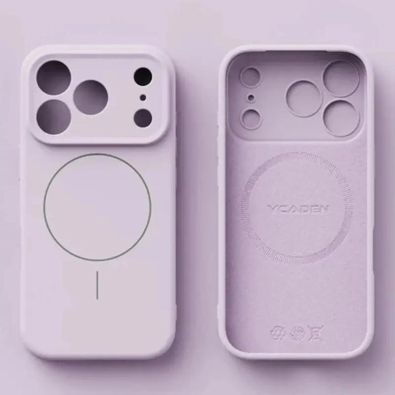 Solid Gray Silicone Magsafe Phone Case phone case, view 9