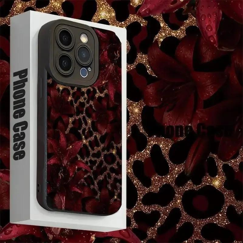 Floral Leopard Phone Case phone case, view 2