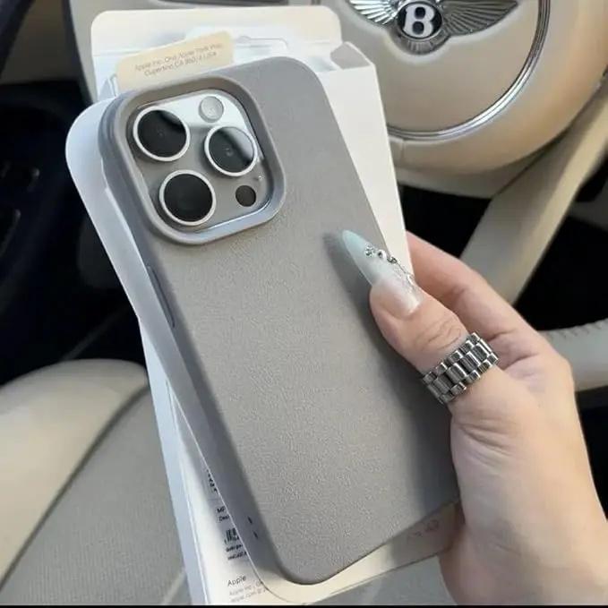 Solid Color Leather Texture Iphone Case phone case, view 15