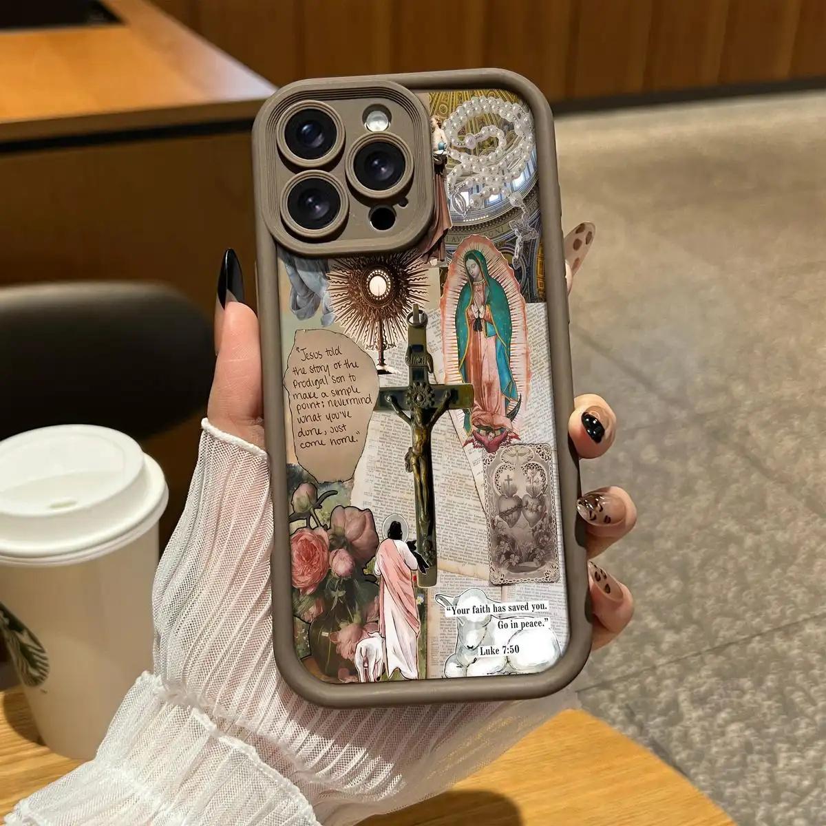 Virgin Mary Collage Phone Case phone case, view 9