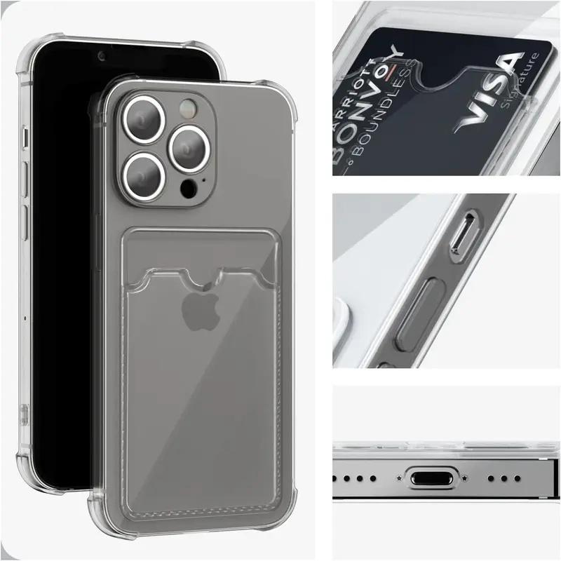 Clear Card Slot Wallet Phone Case phone case, view 5