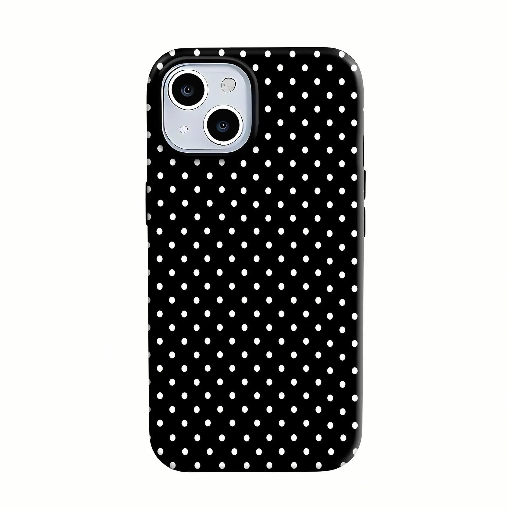 Polka Dot Double-Layer Silicone phone case, view 1