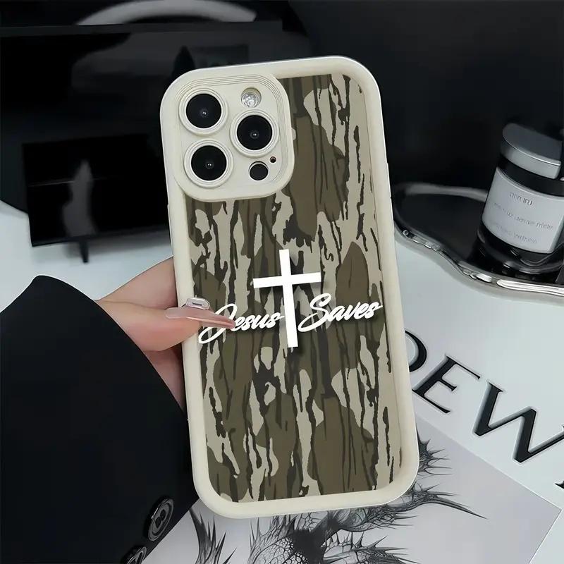 Camouflage Jesus Saves Phone Case phone case, view 1
