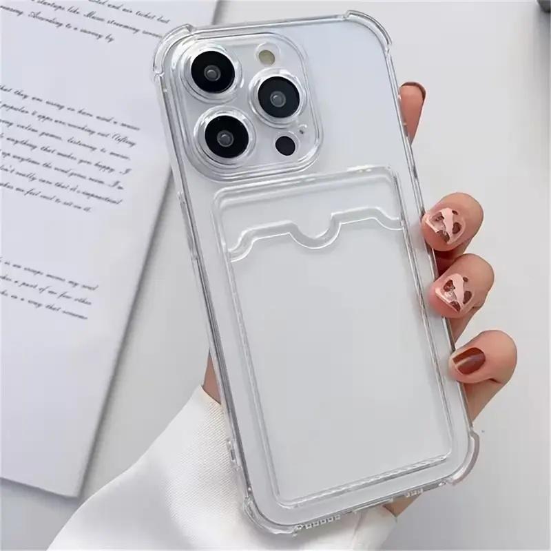 Clear Card Holder Phone Case — Edition 7729 phone case, view 2