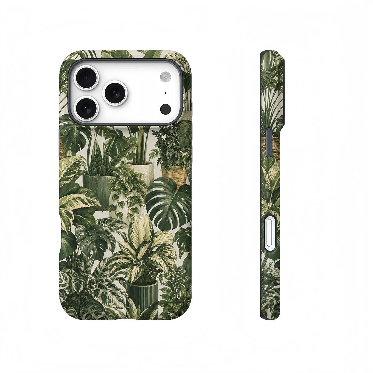 Aesthetic Tropical Botanical phone case, view 1