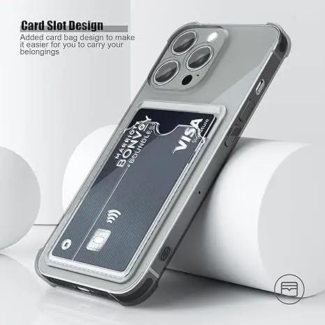 Clear Card Slot Wallet Phone Case phone case, view 3