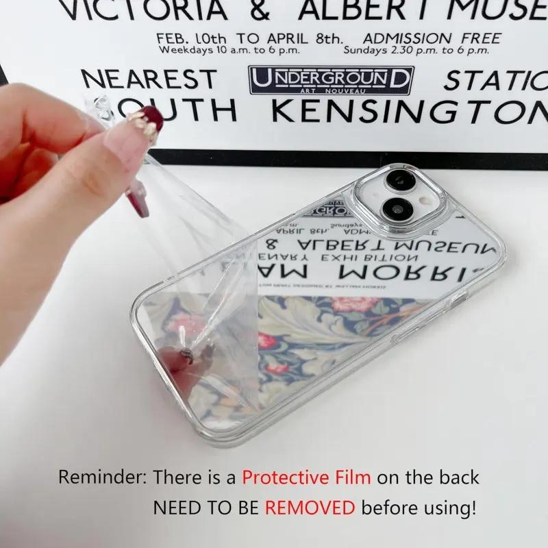 Vintage Museum Print Iphone Case phone case, view 3
