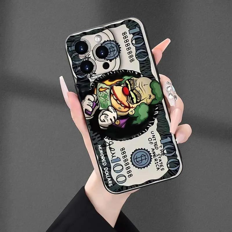 Clown Dollar Bill Iphone Case phone case, view 1