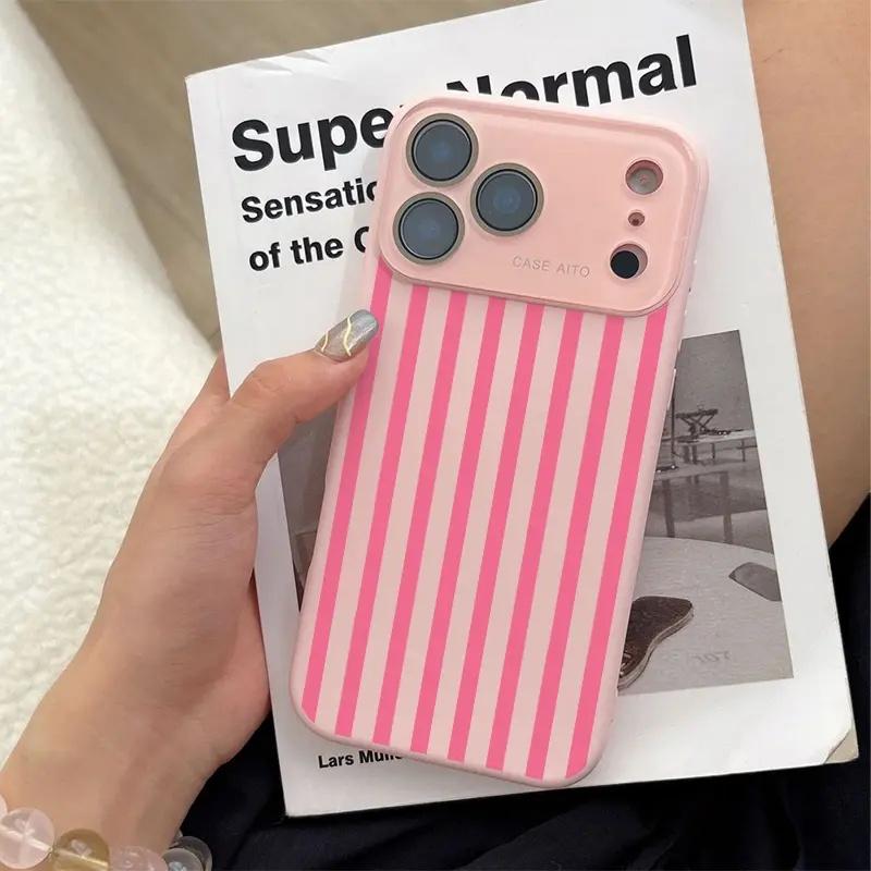 Retro Summer Stripe Print phone case, view 1