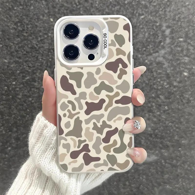 Neutral Camouflage Iphone Case phone case, view 6