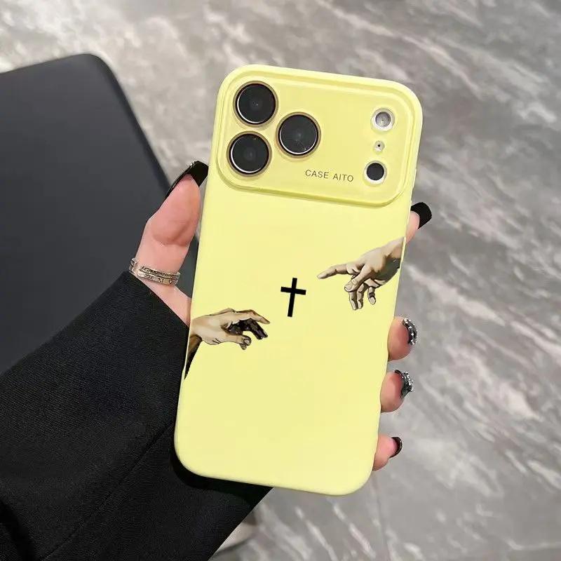 Creation Of Adam Hands Phone Case — Edition 7377 phone case, view 6