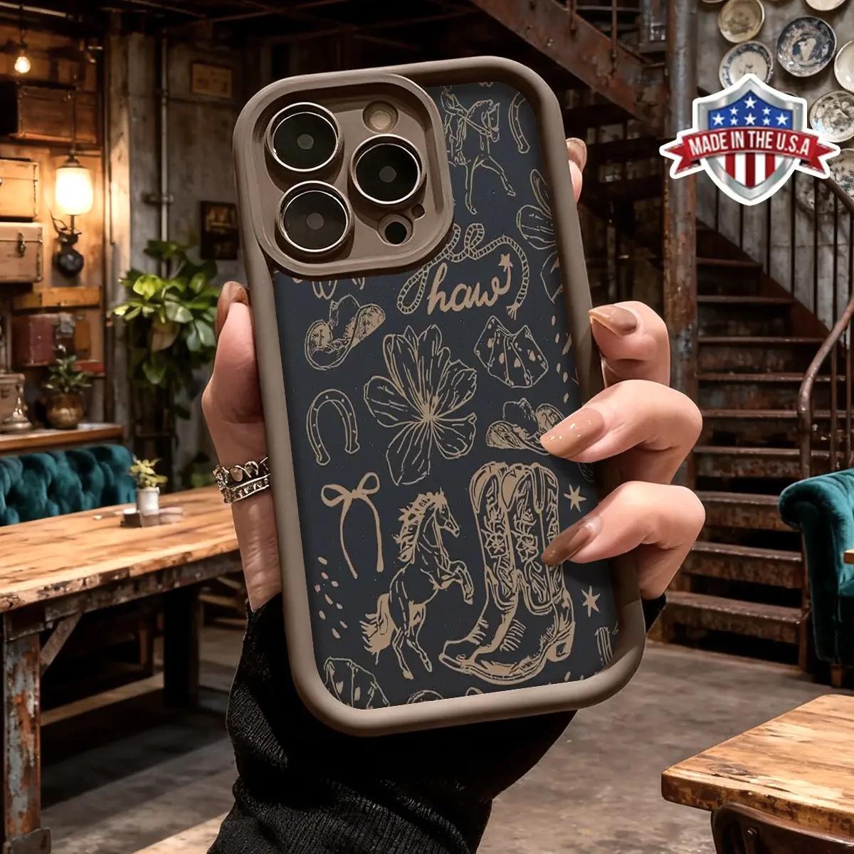 Western Cowboy phone case, view 1